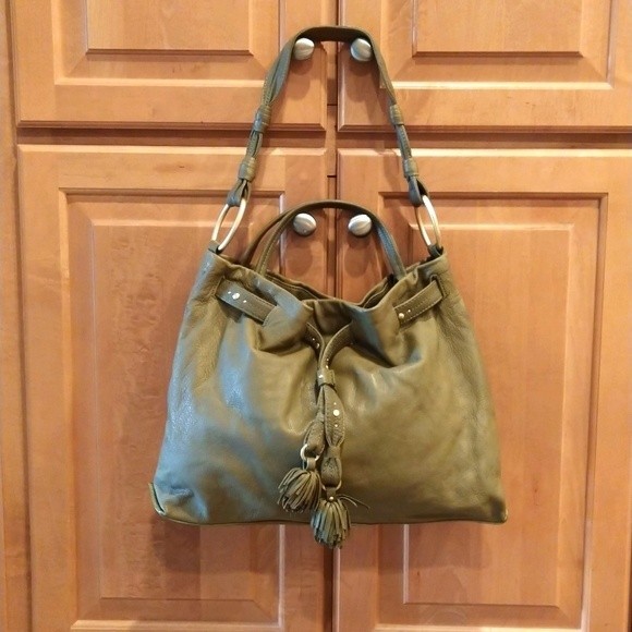 Sigrid Olsen Large Hobo Shoulder Bag Leather EUC - Picture 3 of 13